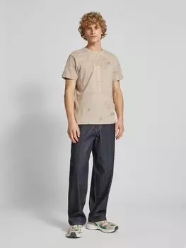 Футболка с вышитой этикеткой G-Star Raw, бежевый