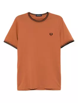 Футболка с вышитым логотипом Fred Perry, оранжевый