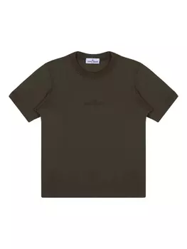 Футболка с вышитым логотипом Stone Island, зеленый