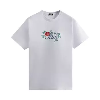 Футболка с вышивкой Kith Script, Белая