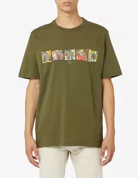 Футболка с зебрами PS Paul Smith, зеленый