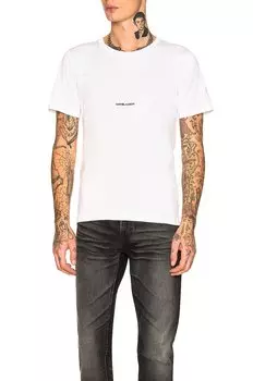 Футболка Saint Laurent Logo, белый