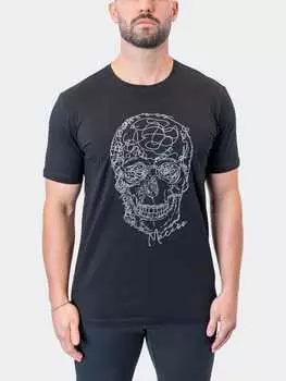 Футболка ScribbleSkull черная MACEOO