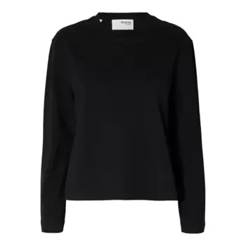 Футболка Selected Essential Boxy, черный