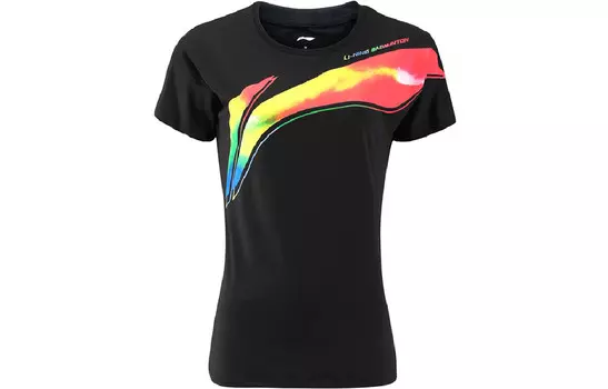 Футболка серии Badminton женская черная Lining