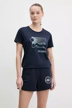 Футболка Skog Helly Hansen, темно-синий