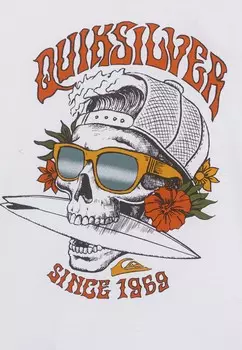 Футболка SKULL Quiksilver, белый