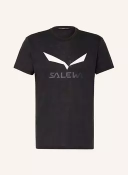 Футболка solidlogo dri-release SALEWA, черный