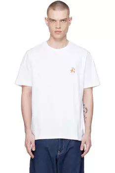 Футболка Speedy fox Maison Kitsun, белый