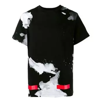 Футболка splash ink short sleeve black Off-White, черный