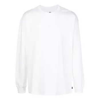 Футболка sportswear premium essentials long-sleeve t-shirt 'white' Nike, белый
