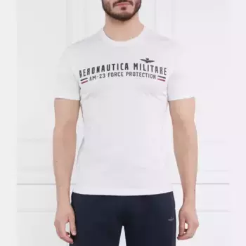 Футболка стандартного кроя Aeronautica Militare, белый