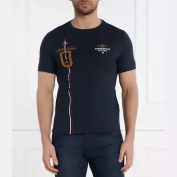Футболка стандартного кроя Aeronautica Militare, синий