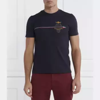 Футболка стандартного кроя Aeronautica Militare, синий