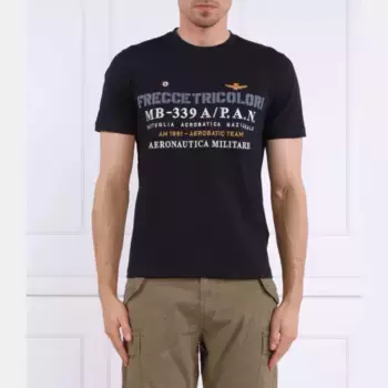 Футболка стандартного кроя Aeronautica Militare, синий