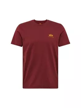 Футболка стандартного кроя Alpha Industries, бургундия