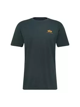 Футболка стандартного кроя Alpha Industries, изумруд