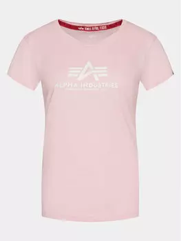 Футболка стандартного кроя Alpha Industries, розовый