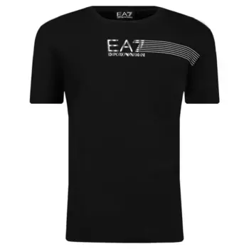 Футболка стандартного кроя Ea7, черный