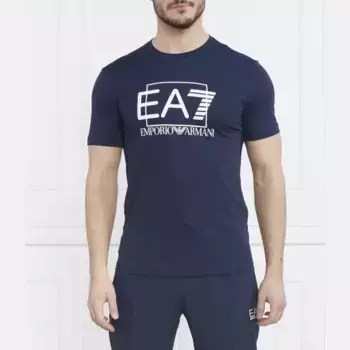 Футболка стандартного кроя Ea7, синий