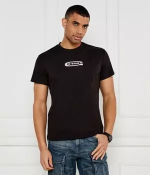 Футболка старой школы Regular fit G-Star Raw, черный