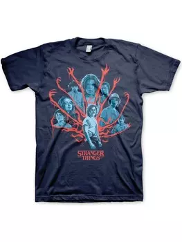 Футболка Stranger Things, синий