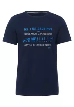 Футболка Street One MEN, темно-синий