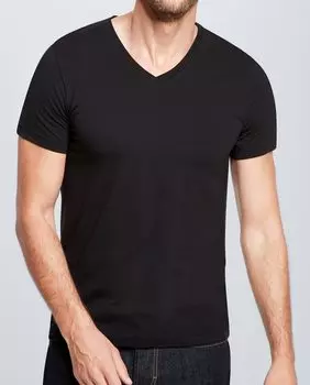 Футболка Strellson Basic 2er Pack Single Jersey Elastic, черный