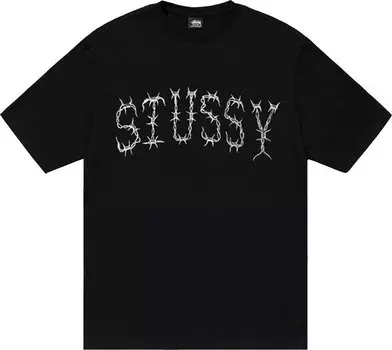 Футболка Stussy Barb Tee 'Black', черный