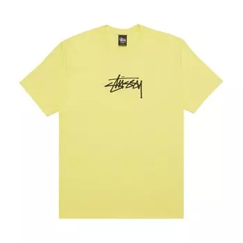 Футболка Stussy Basic Stock, Желтая