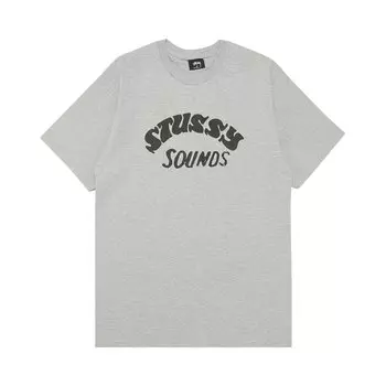 Футболка Stussy Sounds Серый вереск