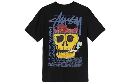 Футболка Stussy унисекс, цвет Blue/Green
