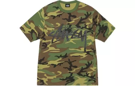 Футболка Stussy унисекс, цвет Camouflage white