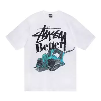 Футболка Stussy x Better Gift Shop построена лучше, белая