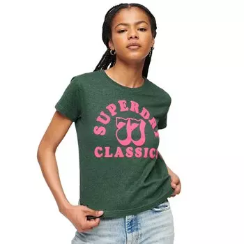 Футболка Superdry Archive Neon Graphic, зеленый