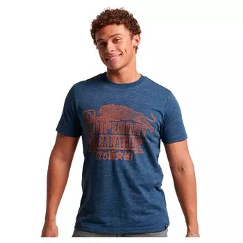 Футболка Superdry Athletic College Graphic, синий