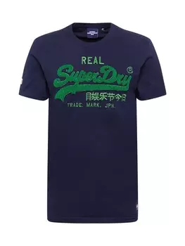 Футболка Superdry Chenille, темно-синий