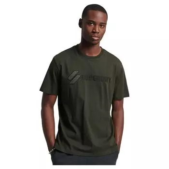 Футболка Superdry Code Sl Applique, зеленый