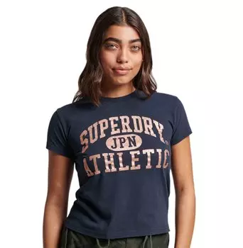 Футболка Superdry College Scripted Graphic, фиолетовый