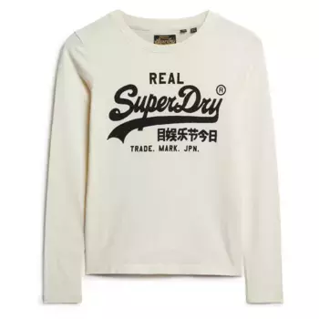 Футболка Superdry Embellished Vl Graphic, бежевый