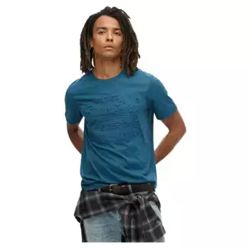Футболка Superdry Embossed Vl Graphic, синий