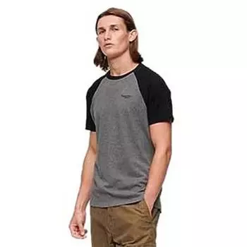 Футболка Superdry Essential Logo Baseball, серый