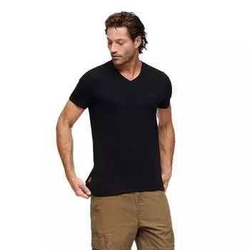 Футболка Superdry Essential Logo Embroidered Short Sleeve Round Neck, черный