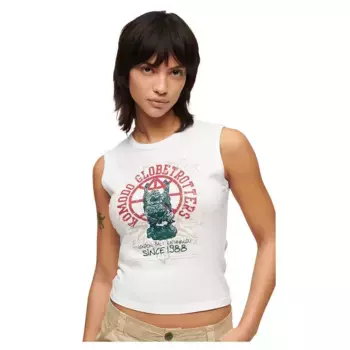 Футболка Superdry Globe Trotter Slim, белый
