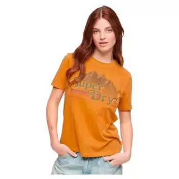 Футболка Superdry Outdoor Stripe Graphic, оранжевый