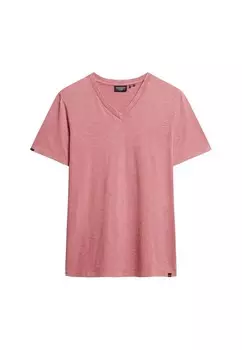 Футболка Superdry, темно-розовый