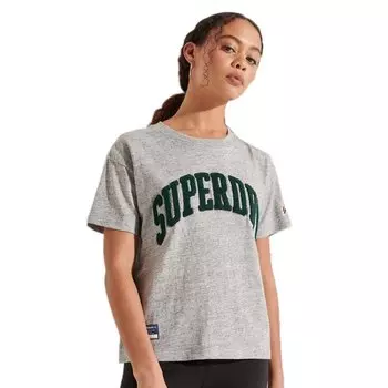 Футболка Superdry Varsity Arch Boxy, серый