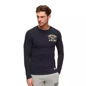 Футболка Superdry Vintage Athletic Chest long sleeve, синий