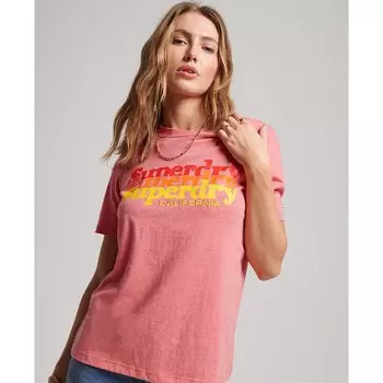 Футболка Superdry Vintage Scripted Infill, красный