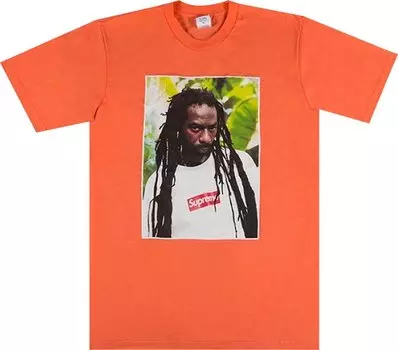 Футболка Supreme Buju Banton Tee 'Neon Orange', оранжевый